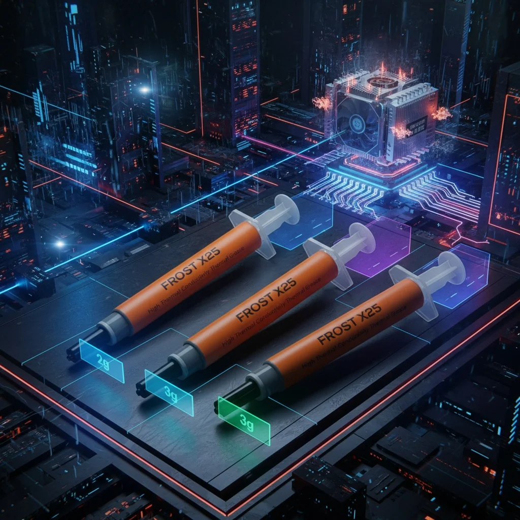 ID-COOLING FROST X25X05 2g 3g 4g شحم حراري 10.5W/m.k وحدة المعالجة المركزية تبديد الحرارة تبريد شحم السيليكون معجون حراري