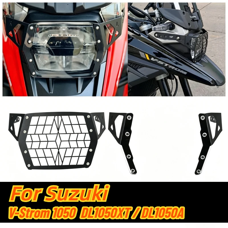 

Aluminum Motorcycle Front Headlight Grille Guard Lense Cover Protector For Suzuki V-Strom DL1050A DL1050XT 1050 2019-2023
