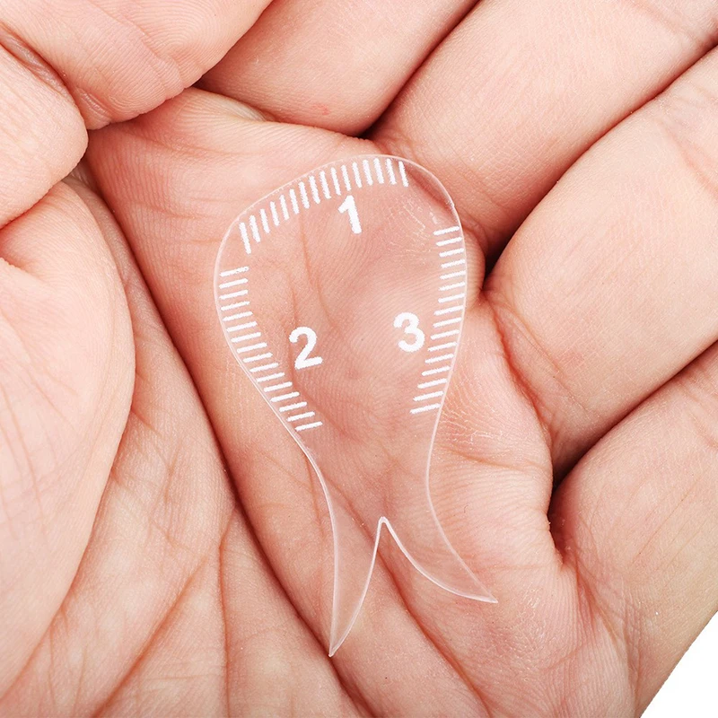 

New Brow Shaping Stencil Transparent Mapping Ruler Microblading Instant Brow Shaper Novice Thrush Auxiliary Drawing Fishtail