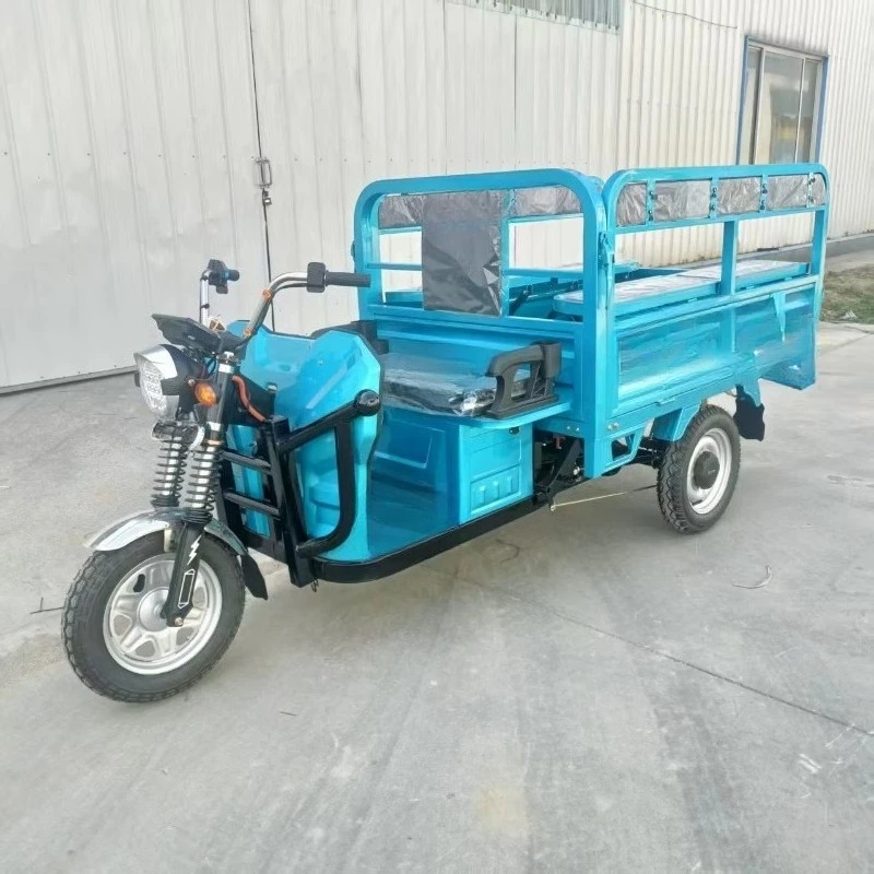 Factory Direct Passenger and Cargo Cabin Freight Tricycle Cheapest Electric Tricycle T001