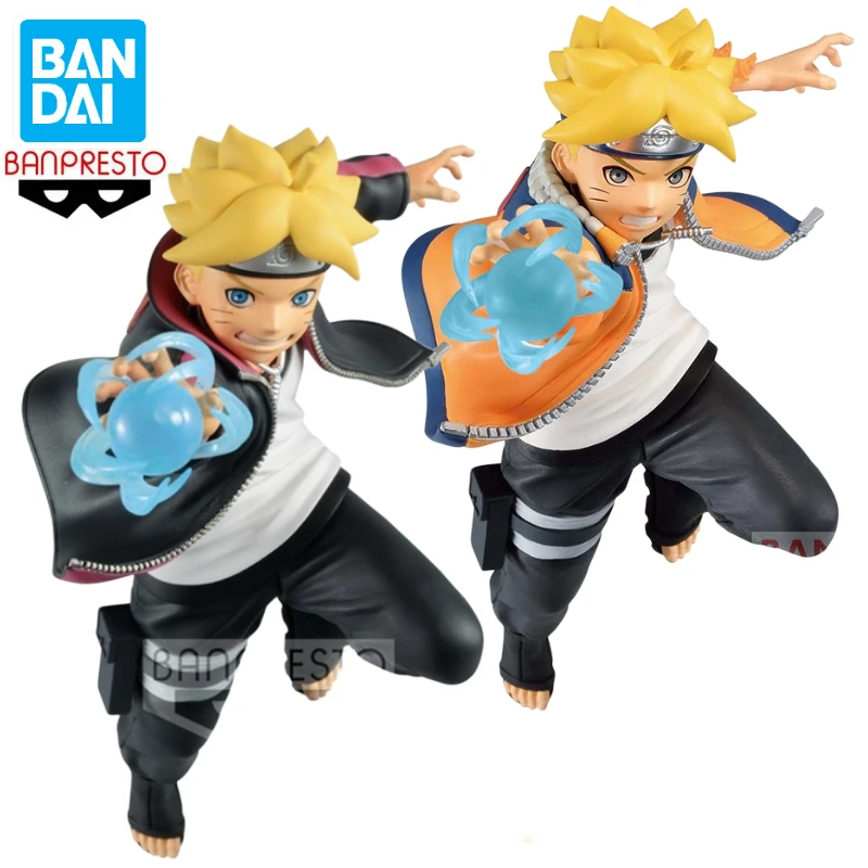 Original In Stock Bandai BANPRESTO Vibration Stars VS NARUTO Uzumaki Boruto Anime Action Figure Toy Gift Model Collection Hobby