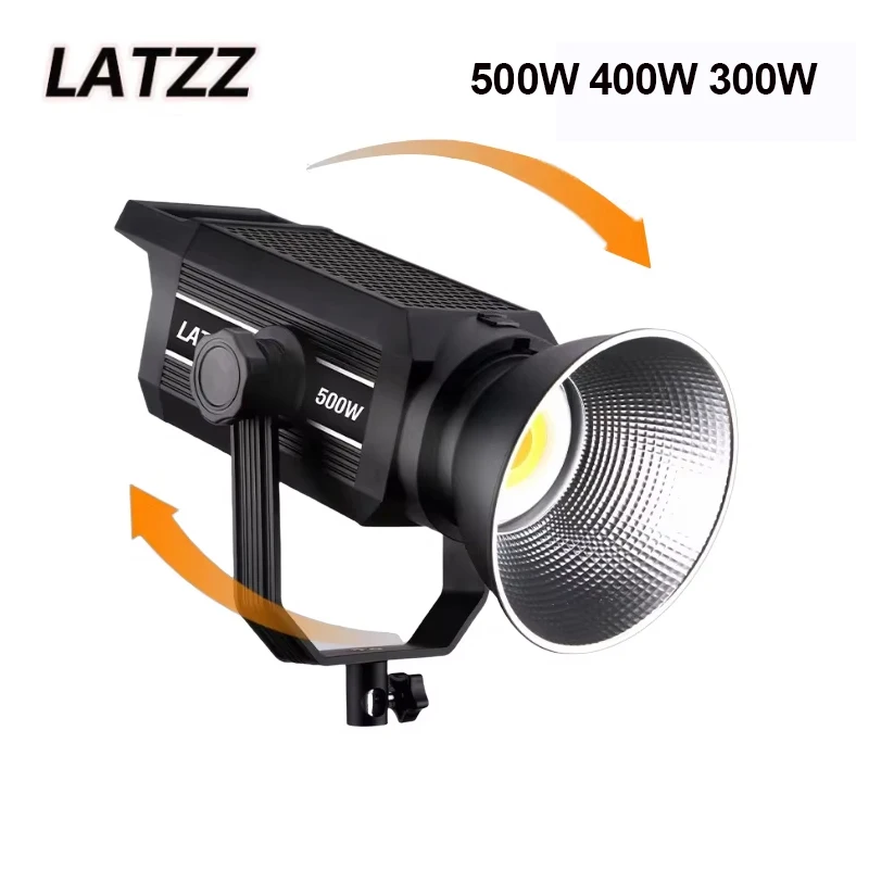 LATZZ 500W 400W 300W Bi-Color COB Video Light LED Photographic Studio Light 2800K-6800K for Camera Short Video Live Streaming