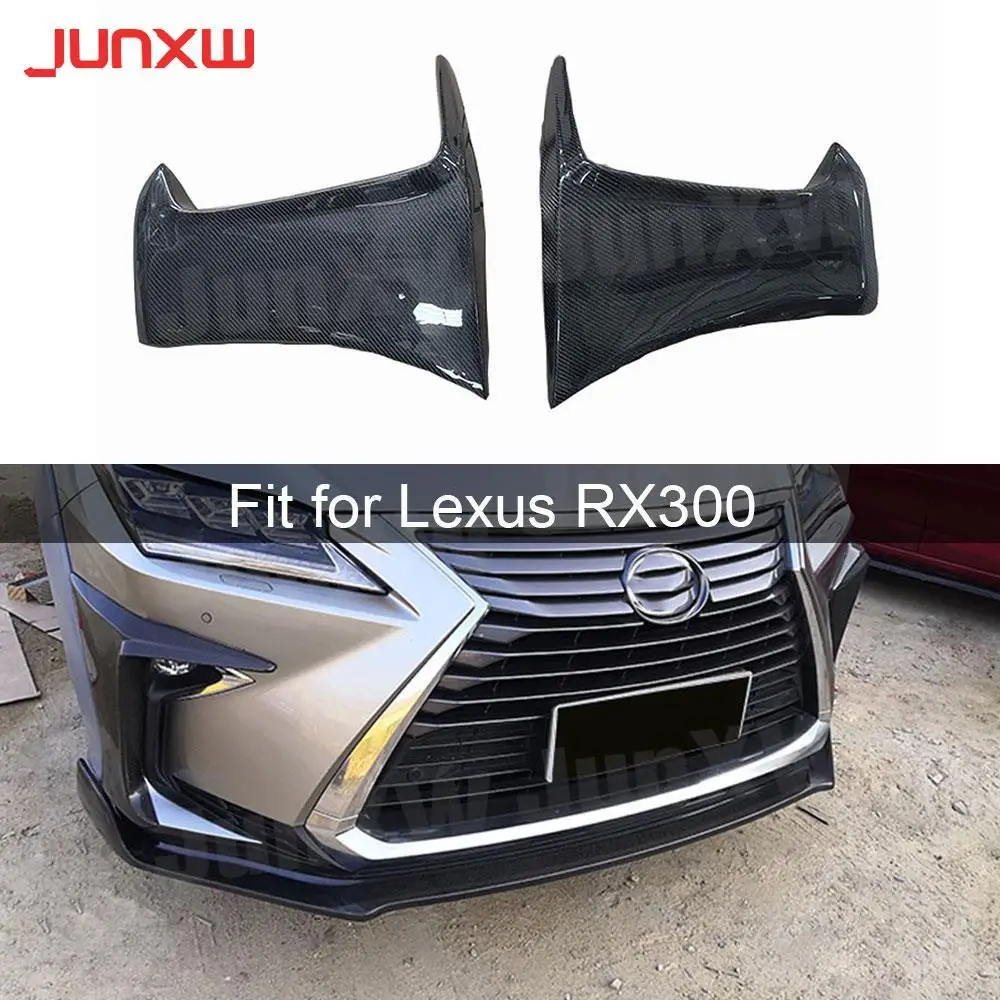 

Carbon Fiber FRP Front Bumper Side Splitters Canards Foglamp Eyelids Trim Covers For Lexus RX300 RX450H 2016-2020 Car Styling