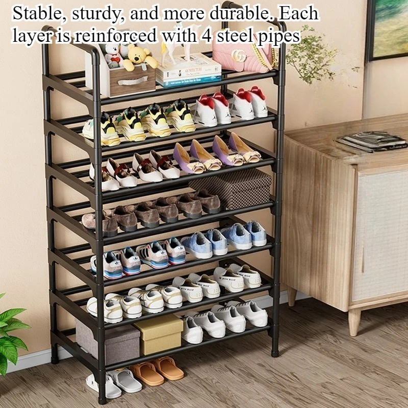 Simple shoe rack household multi-functional multi-storey doorway indoor and outdoor storage rack student dormitory storage rack