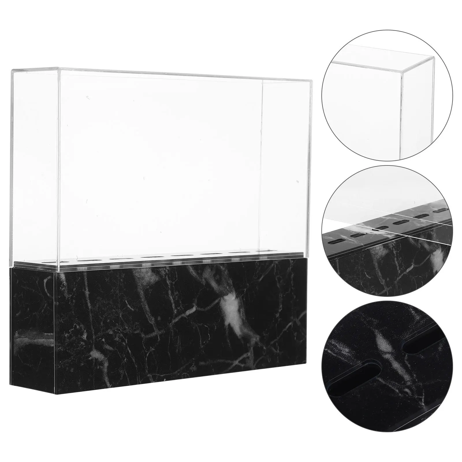 Wimperpincet Rek Acryl Make-up Organisator Marmeren Patroon Praktische Standaard Voor Salon Schoonheid Opslag Display Handig