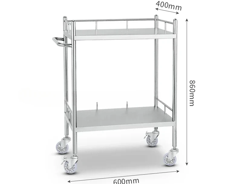 Chariot de salon utilitaire en acier inoxydable, proximité médicale, outil de stockage de wers, chariot de tatouage, Cheshire to Auxiliar, meubles de salon