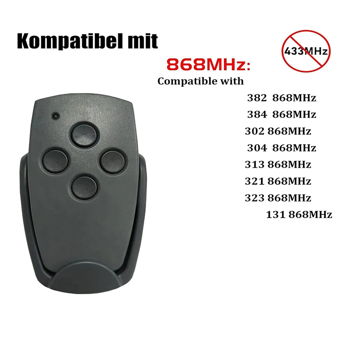 For Marantec Digital 302 304, Garage Door Opener 868 MHz Garage Door Opener Remote Control Pack of 2(Without Bracket)