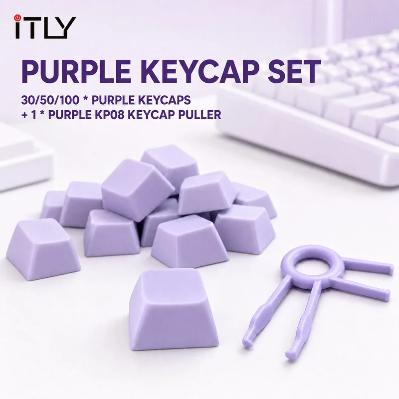 iTLY XDA Profile Keycaps Mechanical Keyboard 1U NO Print Blank DIY Gamer Mix Color Keycaps Mx Switches XDA Height Keycap Puller view 2