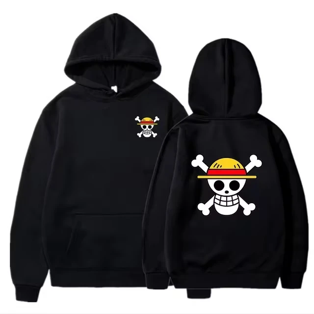 Anime Een Stuk Hoodies Mannen en Vrouwen Herfst Winter Casual Trui Katoenen Sweatshirts Met Capuchon Mode Trainingspak Tops Streetwear
