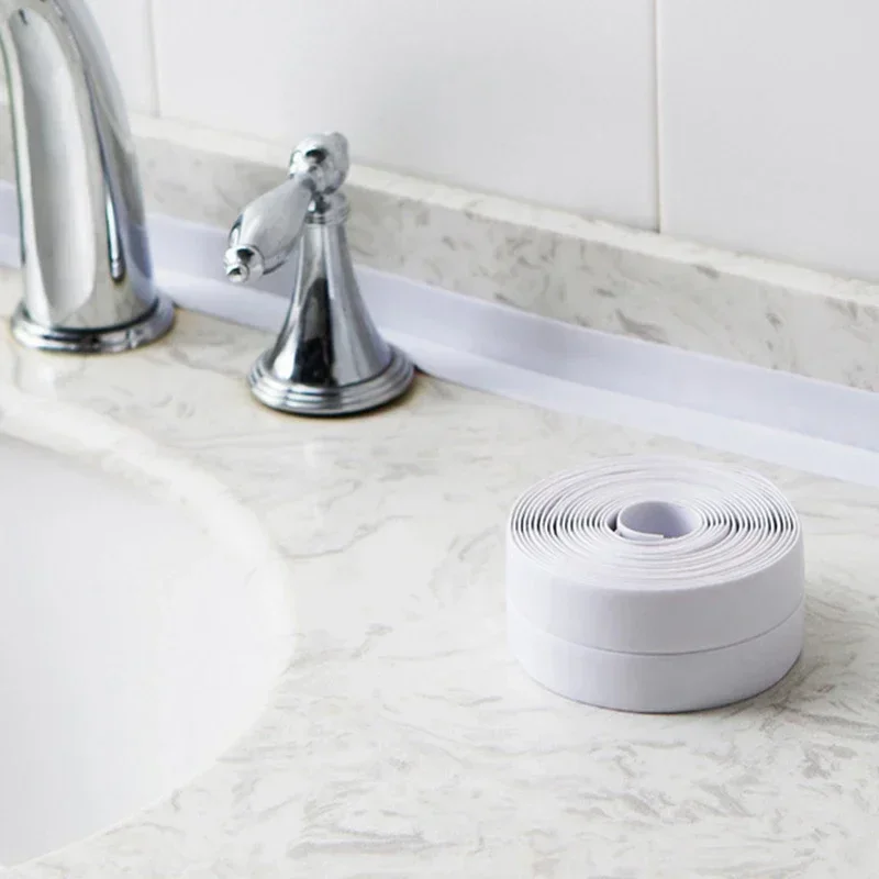 Tape PVC Material Sink Crack Strip Kitchen Bathroom Bathtub Corner Sealing Tape Waterproof and Mildew Proof Adhesive Sealing