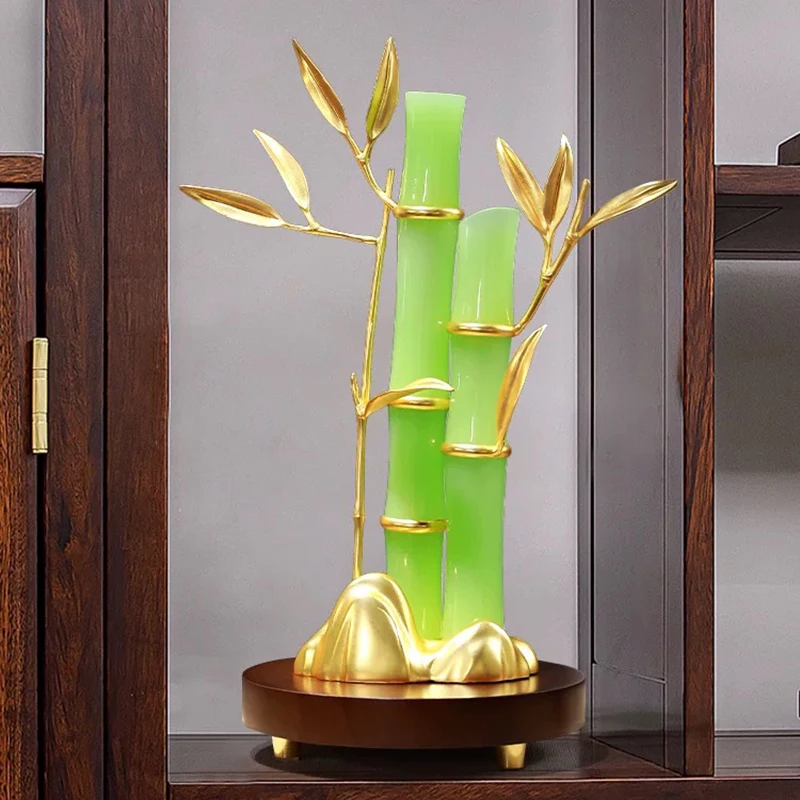 Nordic Room Decor,Bamboo Ornaments,Luxury Artwork,Simulated Plant Bamboo Sculpture,Crafts Office Desktop Decoration,Art Gifts