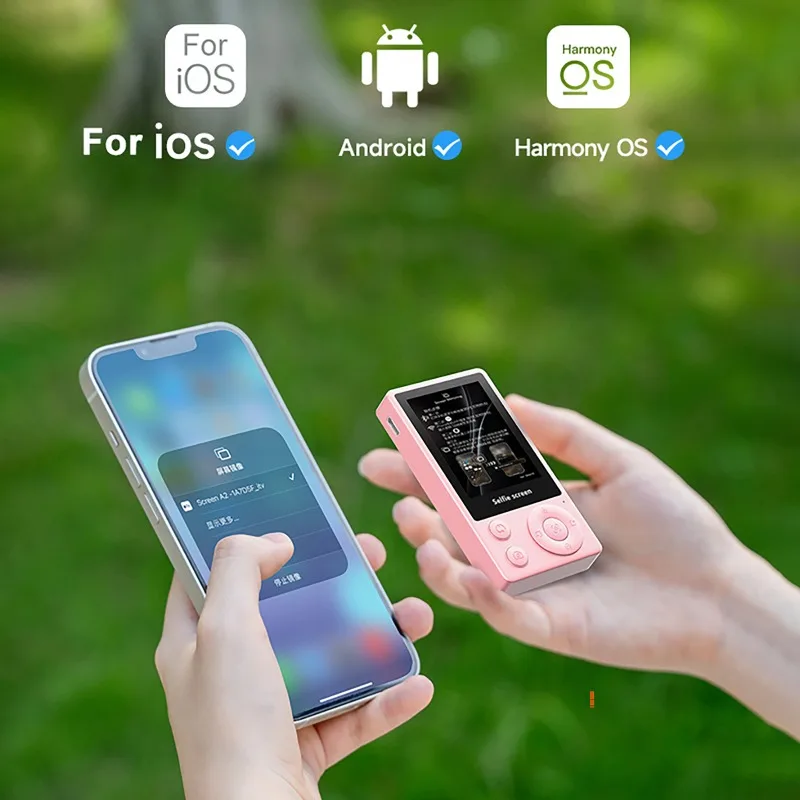 

Bluetooth беспроводной магнитный экран для селфи проектор 2,4-дюймовый полноцветный дисплей для задней камеры смартфона селфи-запись видеоблога