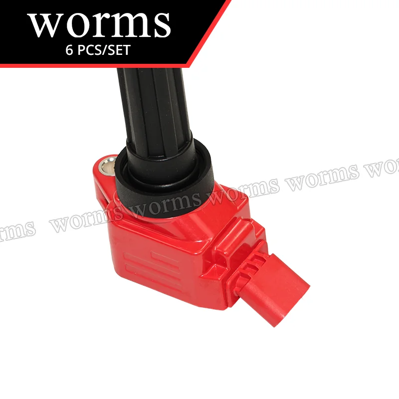 الديدان عالية الأداء ملف الإشعال سباق 4 قطعة مجموعة ل 2016-2023 Genesis G70 G80 G90 كيا ستينغر 3.3L #4