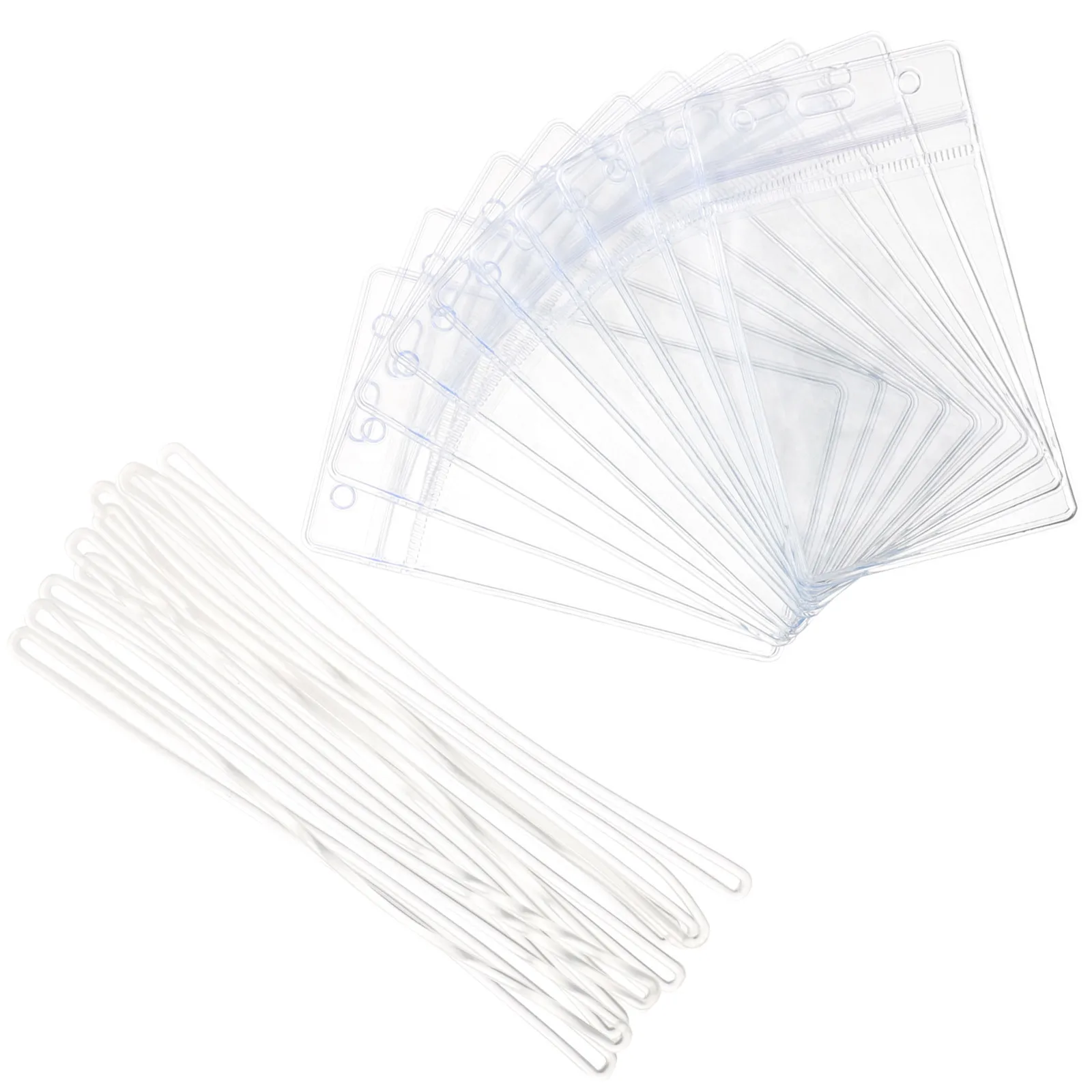 مجموعة حامل بطاقات الأمتعة البلاستيكية الشفافة مكونة من 10 قطع لحماية شارة الهوية ومختومة مقاومة للماء وغطاء بطاقة العمل وأساسيات الرحلات البحرية #3