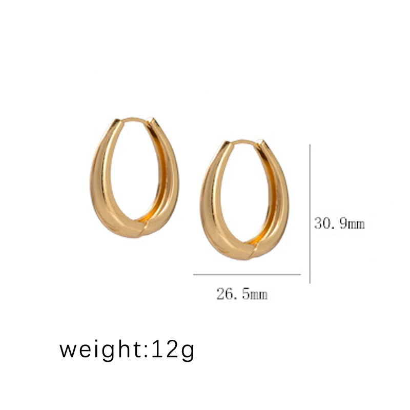 2024 Hot Sale Fashion Metal Drop Earrings For Woman Vintage Hoop Earring Trend Classic Party Wedding Pendant Jewelry Gift