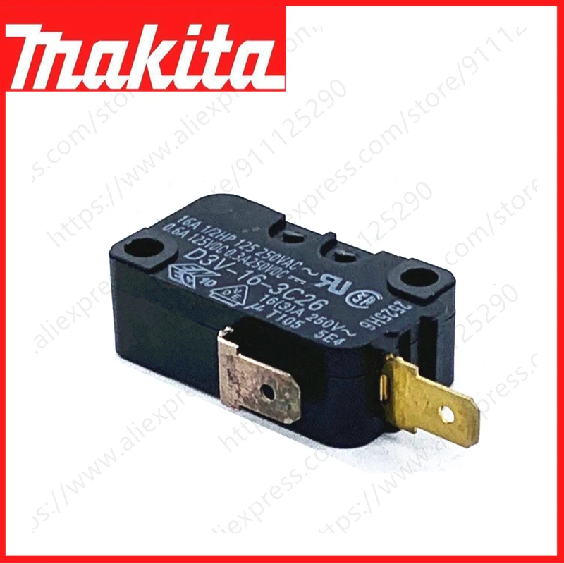 

Переключатель D3V-16-3C26 ДЛЯ MAKITA UR100D UH201D UM110D UM600D UM603D UM603D DUH202 DUM111 DUM604 DUR193 DCL140 DCL180 CL070D CL106FD