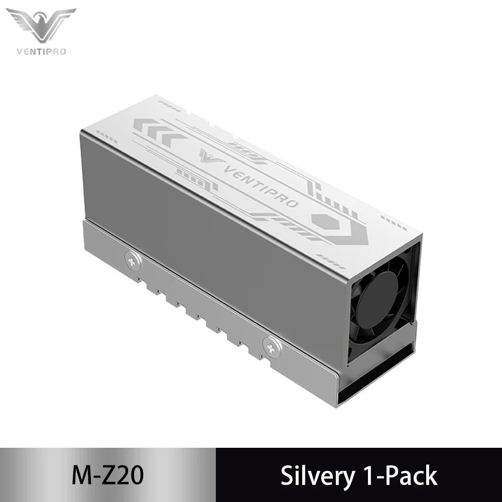 VENTIPRO Z20 M.2 SSD Heatsink, Compatible with 2280 NVMe SSDs Active Fan-Cooled Heatsink
