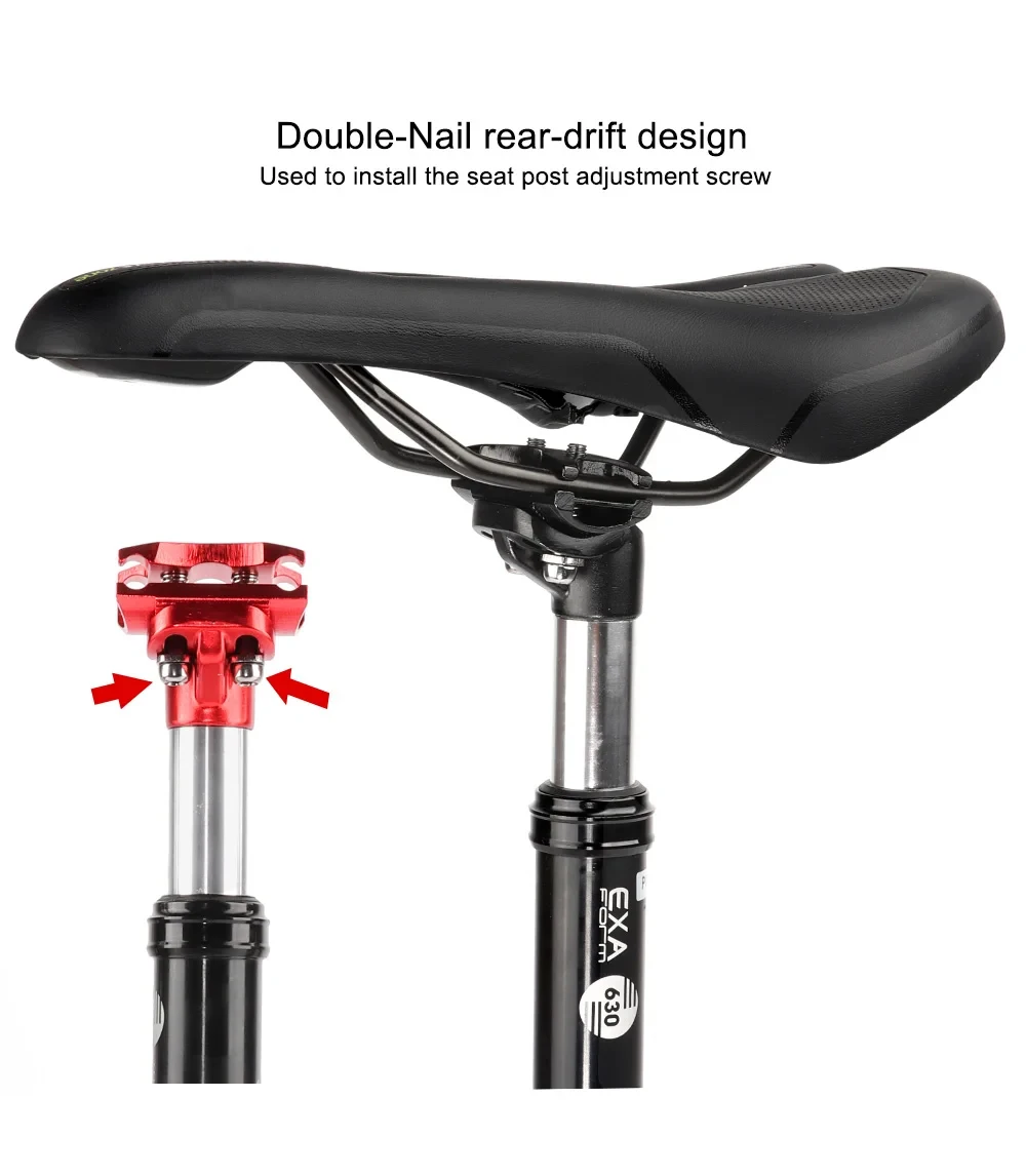 

Велосипедный подседельный штырь KS EXA Form с амортизацией, регулируемый, 27.2, 31.6, 28.6, 30.4, 33.9 мм, для MTB, амортизатор, красный, черный