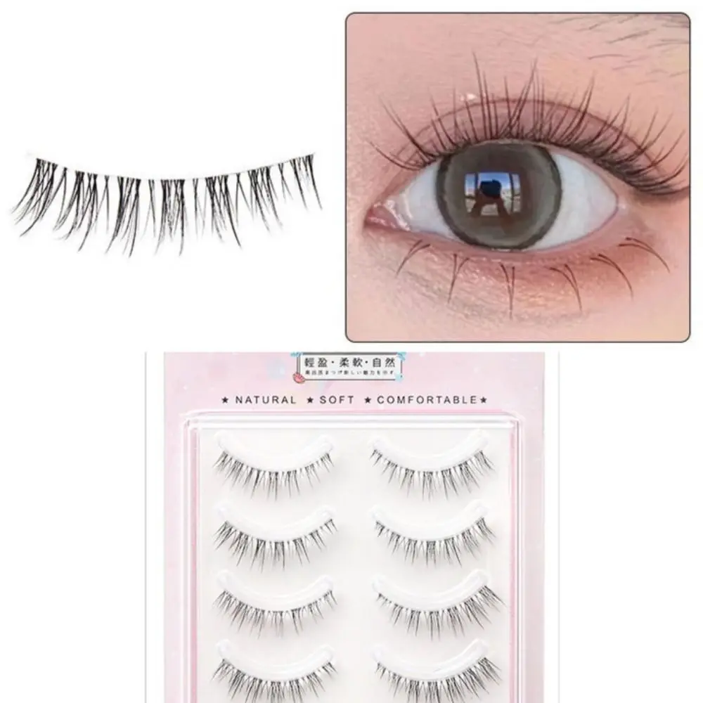 Ganze Wimpern falsche Wimpern Augen verlängerung transparente Stiel Wimpern natürliche Dehnung Make-up-Tools gefälschte Wimpern