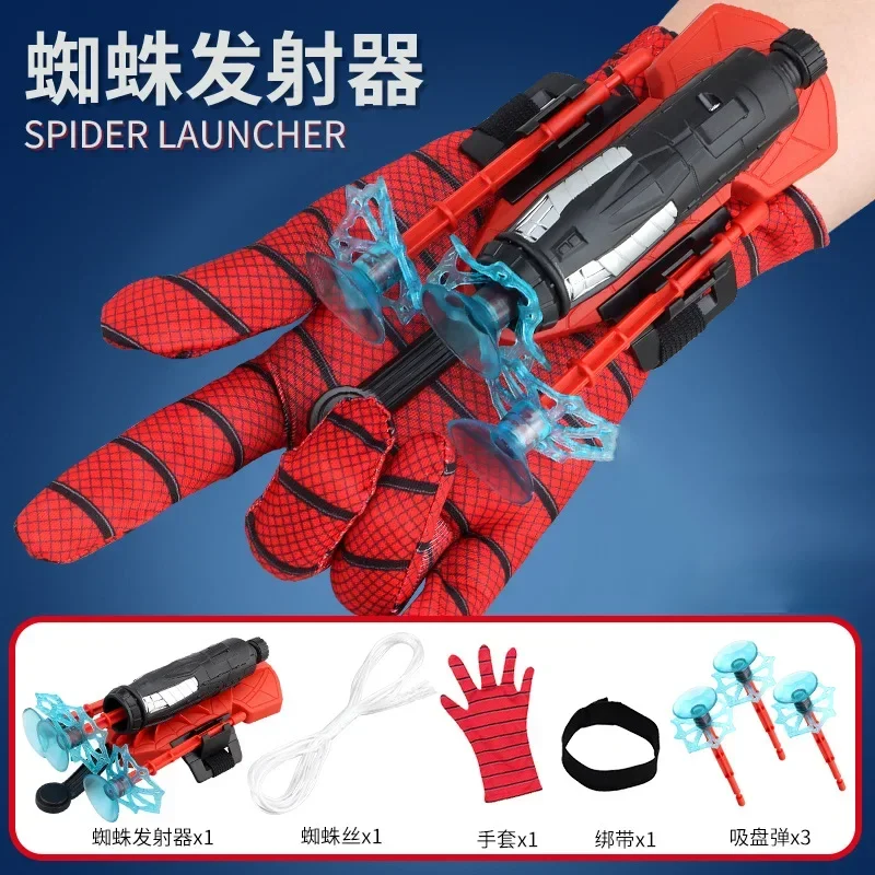 Disney Spider-Man Cartoon Action Anime Figures, Spider-Man Launcher, Cool Cosplay Toys, Cadeaux pour enfants