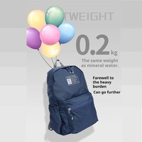 FIDO DIDO Fashion Backpacks Simple Stylish Ultra Light Foldable High-density Nylon Waterproof Wear resistant Hardware Zipper