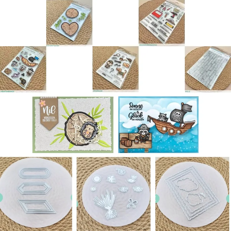 Clouds Are Hidden Inside the Wavy Border Metal Cut Dies and Stamps for DIY Scrap Booking Photo Album Embossing Decorative DIY