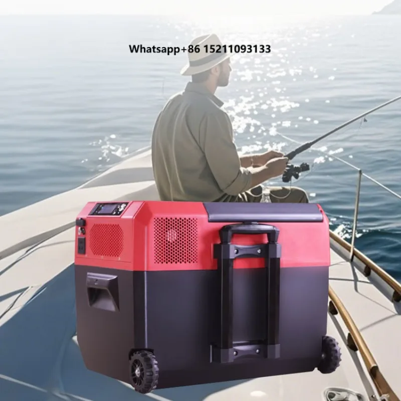 Outdoor 40L USB Portable Car Fridge DC16.8V AC220V Output Refrigerator Energy Storage 1081WH Battery Inverter Technology
