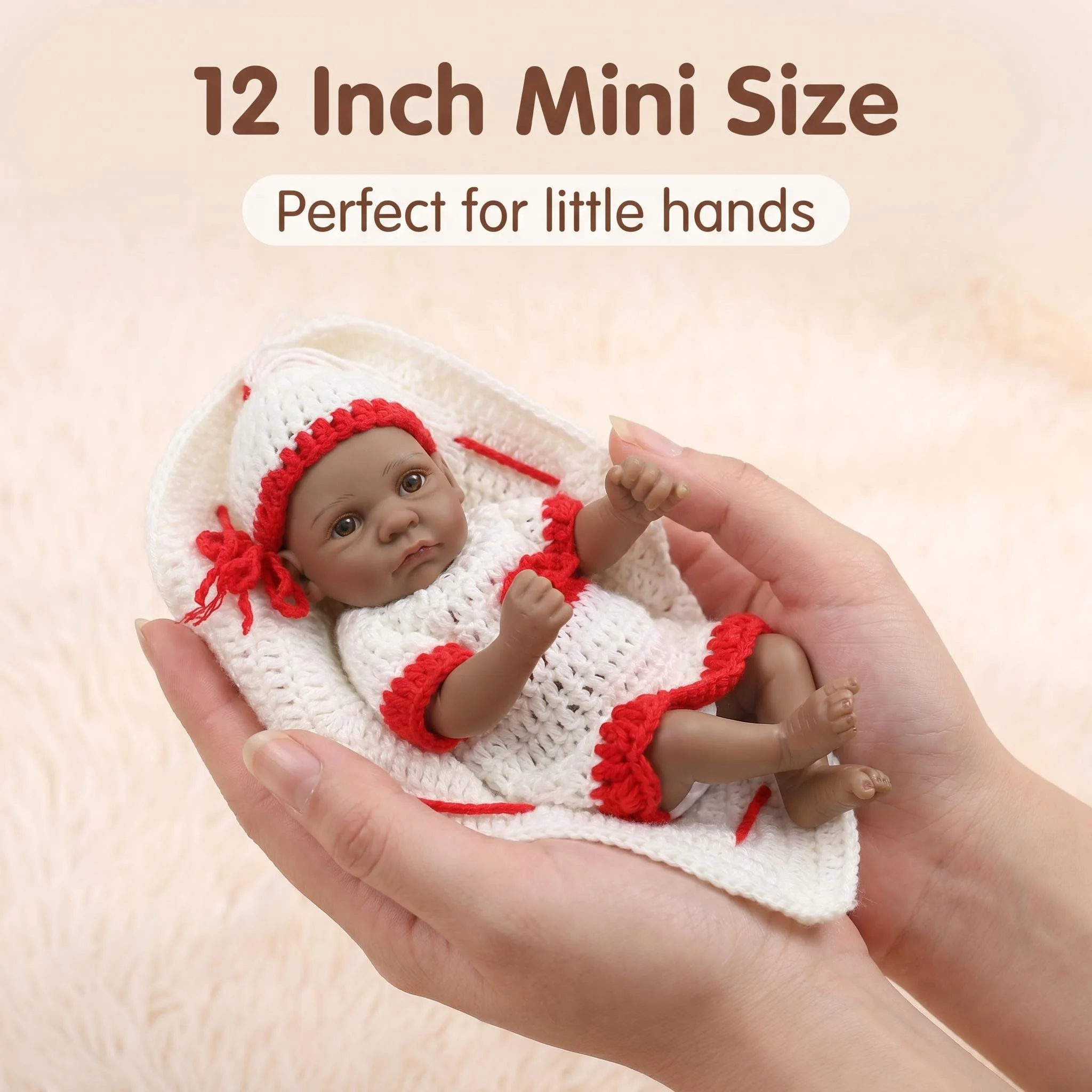 NPK 12 Inch Play Doll for Full Vinyl Body Bath Toy Simulation Doll Birthday Gift Clearical Sale