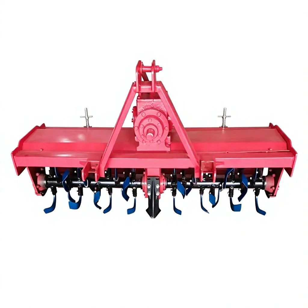 High Efficiency Rotary Tiller Reverse Rotation Chain Drive Soil Preparation Machine CE EPA Approved for  Farm Tractor