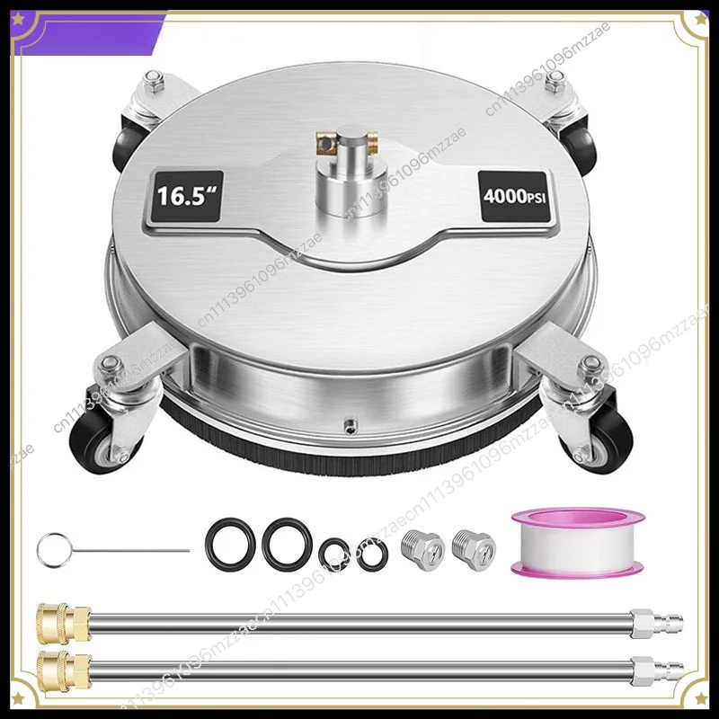 Washer High Pressure Stainless Steel Wash Site 16.5 Inch Surface Washer 4 Wheel Wash 4000psi