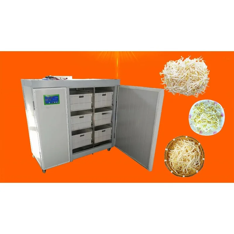 6 Trays Big Capacity Bean Sprout Machine Commercial Breeding Box Automatic Bean Sprouts Maker Seedling Planting Machine for Sale