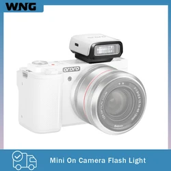 Mini Rechargeable GN8 on Camera Flash Light Speedlite 3-Step Adjustable for Fuji/Sony/Nikon/Canon Digital Film DSLR Cameras