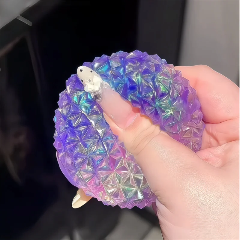 Sparkling Crystal Diamond Squeeze Ball Maltose Filling Slow Rebound Transparent Fingertip Toy Autism Anxiety Relief Relax Gift