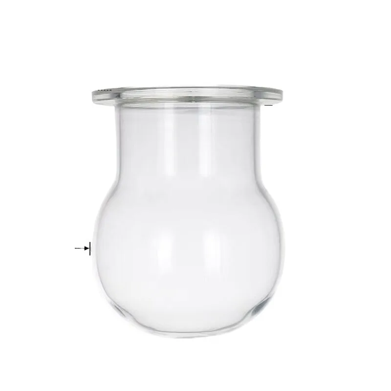 For glass open reactor split open flat bottom/round bottom reactor single layer glass flask flange clamp