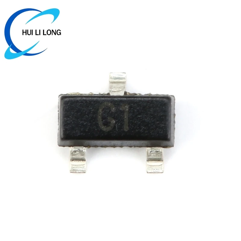 100pcs/lot MMBT3904 1AM MMBT5551 G1 MMBT3906 2A MMBT5401 2L MMBTA42 1D MMBTA92 2D SOT-23 SMD Transistor Triode