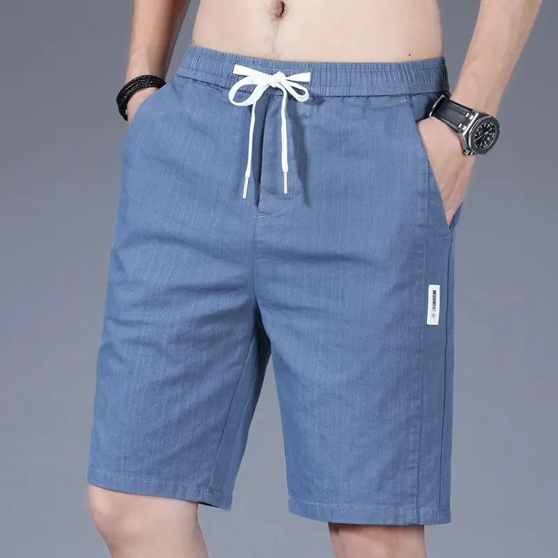 New Summer Shorts for Men's Fashion Five Point Thin Casual Loose Sweatpants Beach Trousers Many Pockets Sports Pants