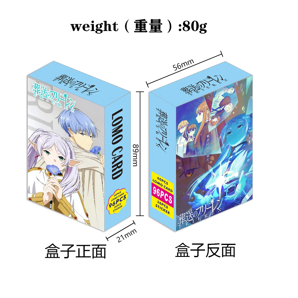 Frieren Beyond Journeys End Lomo Card Japanese Anime 1pack/96pc Card Stickers Postcard Box Message Photo Gift Toy Fan Collection