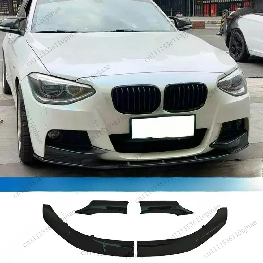 4PCS For BMW F20 F21 118i 120d 120i M135i M140i LCI 2012-2014 M Sport Front Bumper Lip Spoiler Diffuser Splitter Cover Tuning