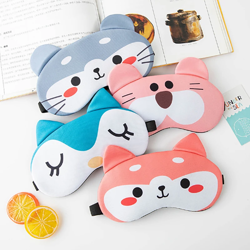 Anime Sleeping Eye Mask Cute Blindfold Eye Cover Mask Eyepatch Travel Home Eyes Relax Mask Eyeshade