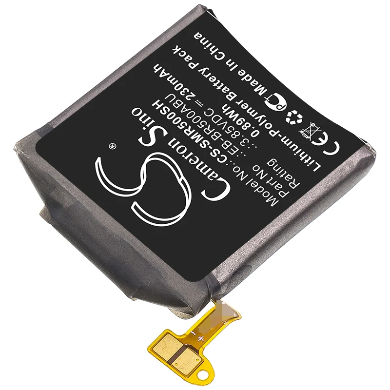 CS Replacement Battery For Samsung Galaxy Watch Active, SM-R500, SM-R500N EB-BR500ABU, GH43-04922A 230mAh/0.89Wh