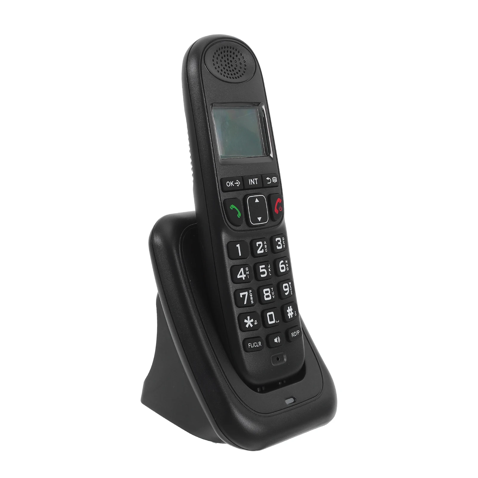 1 set 1 Set Digital Cordless Phone For Use Wireless Handheld Telephone Large Lcd Screen Clear Sound Senior
