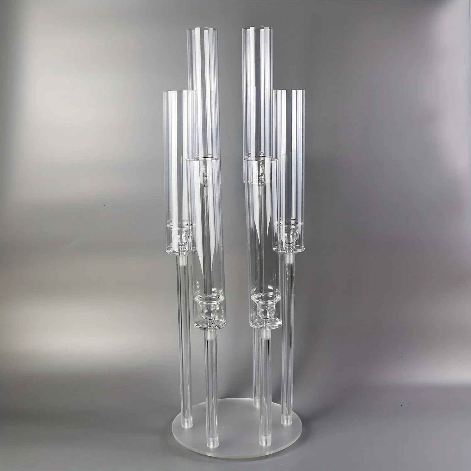 Exquisite, glamorous and modern acrylic candle holder - a stylish and sophisticated centerpiece to create a romantic ambiance -