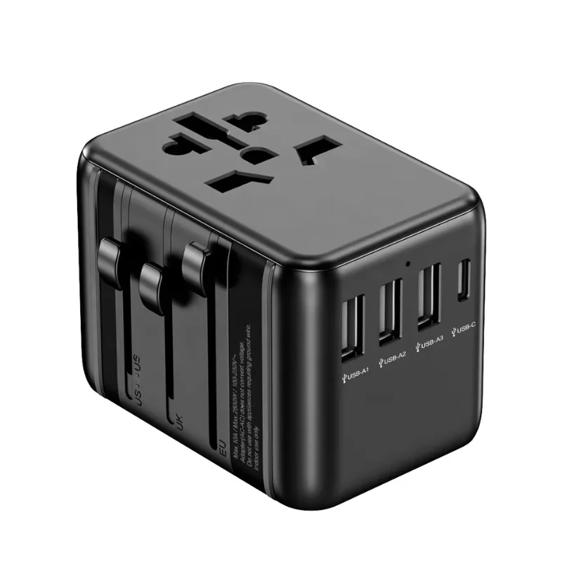Worldplug International Plug Converter Adaptor Worldwide Travel Charger Universal Adapter Plug Socket with 3 Usb and Type-c