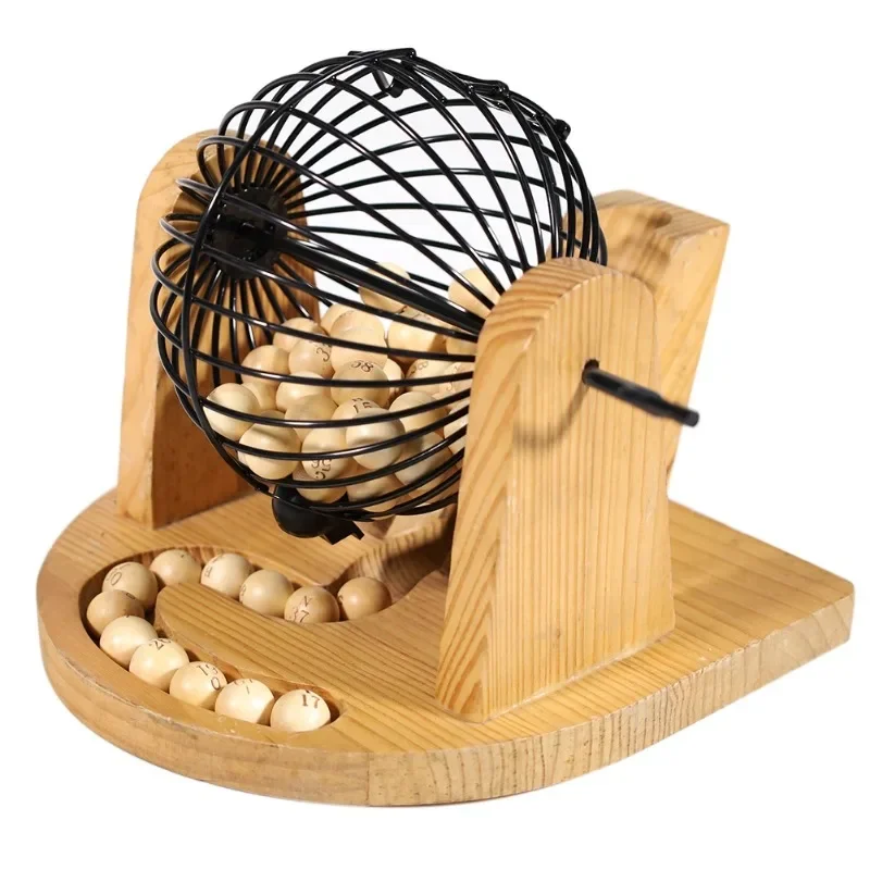 for ET-230403 Wooden bingo game machinebingo bingo Lotto ball games Family parties, barbecue parties.Suitable for all ages