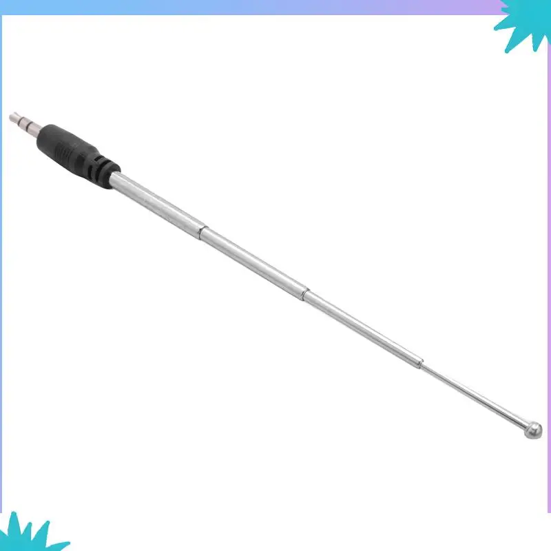 ABZW 8X радиоантенна 3,5 мм 4 секции телескопическая FM антенна радио для мобильного сотового телефона Mp3 Mp4 аудиооборудование