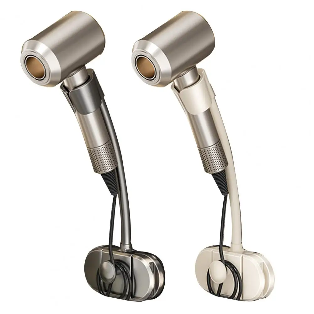 

Universal Hair Dryer Holder 360 Degree Rotating Hands-Free Adjustable Suction Cup Wall Mount Hair Styling Tool Storage Rack