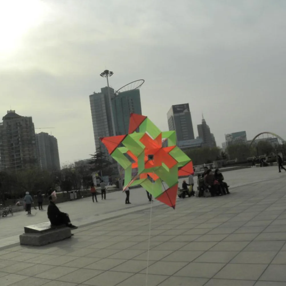 육각형 매화꽃 입체 컬러풀 천 연, 야외용 성인용 내구성 창의적 재미있는 연