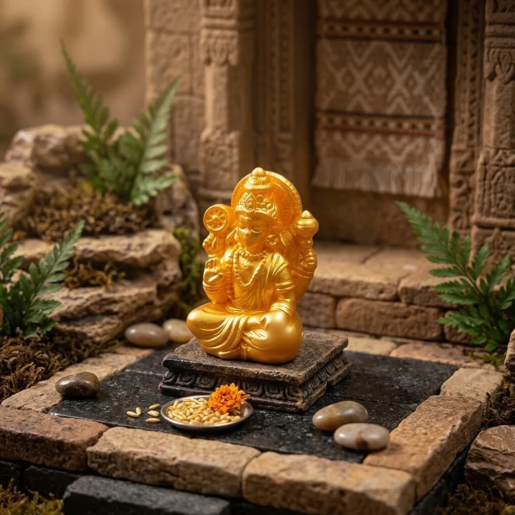 Resin Elephant God Figurines 10-Piece Set for ature Shrine Desk Decor Terrarium and Small Space Ornamental Arrangement