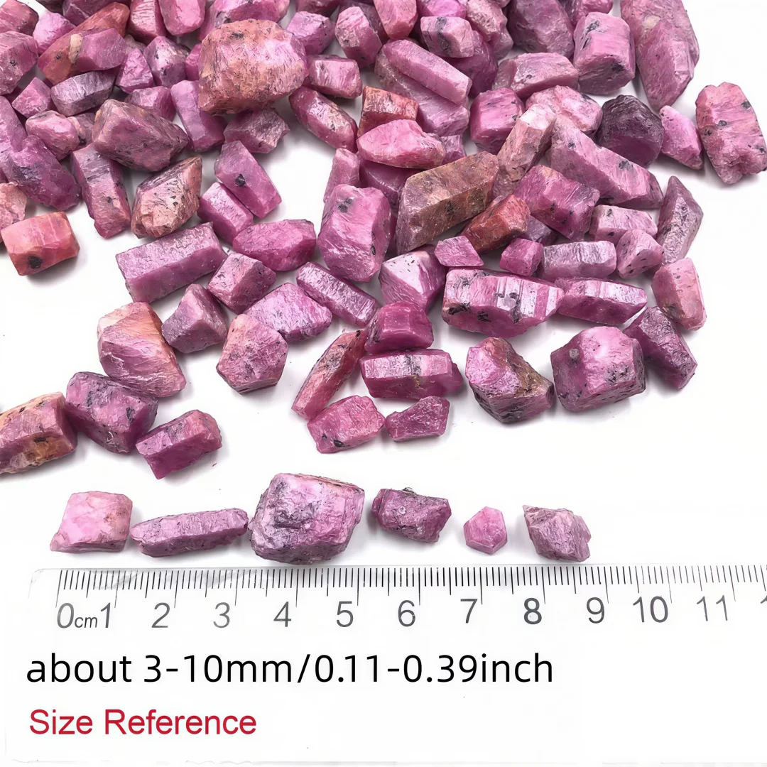 Natural Crystal Stone Red Corundum Created-Ruby Raw, Home Decor Crystals, Gift, Decorations Decorative