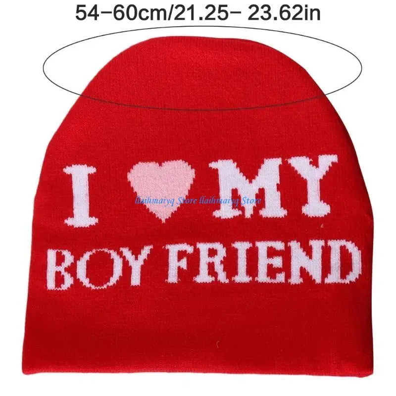 573B Gehaakte paren briefhoed meisje populaire schedelhoed pillingbestendig herfst winter mutsen hoed casual pullover hoed